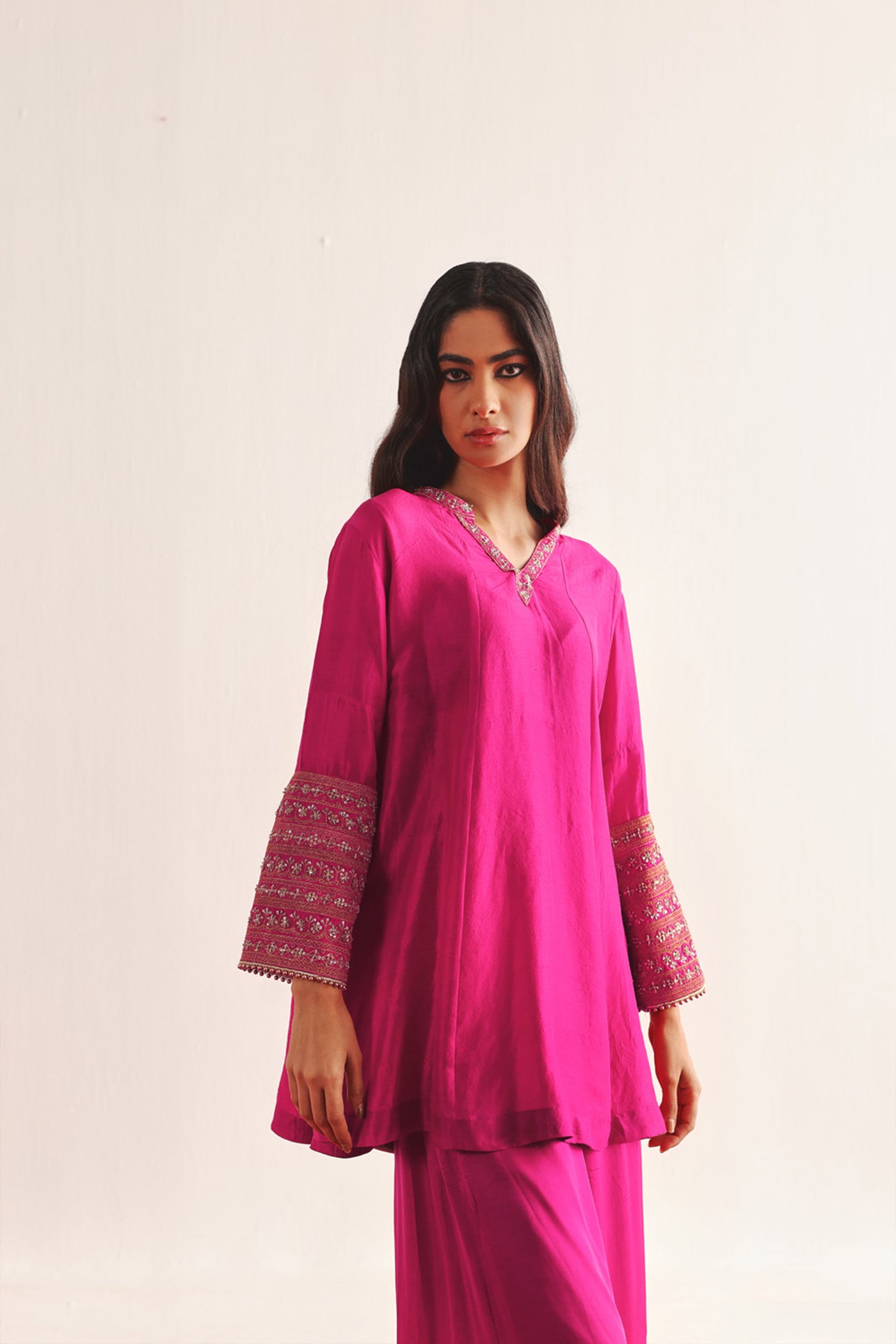 Twenty Nine Marodiwork Silk Kurta Set indian designer wear online shopping melange singapore