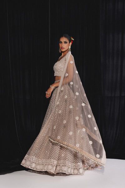 Twenty Nine Mirrorwork and Beadwork Lehenga Set indian designer wear online shopping melange singapore