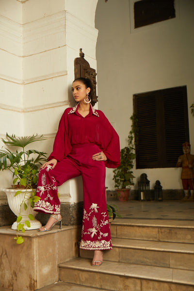 Twenty Nine Parsi Gaara Oversize Shirt indian designer wear online shopping melange singapore