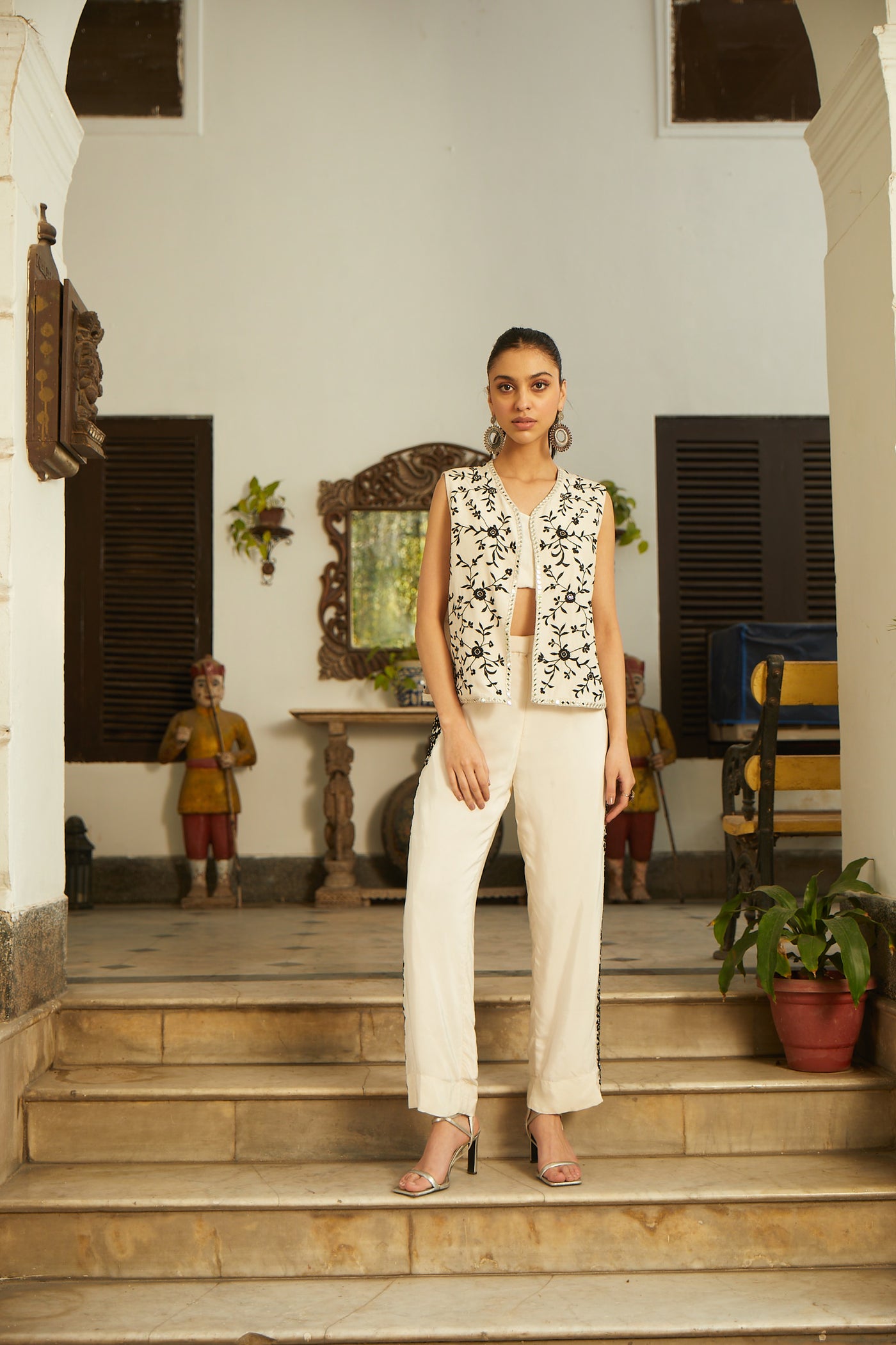 Twenty Nine Parsi Gaara Side Panel Pants indian designer wear online shopping melange singapore