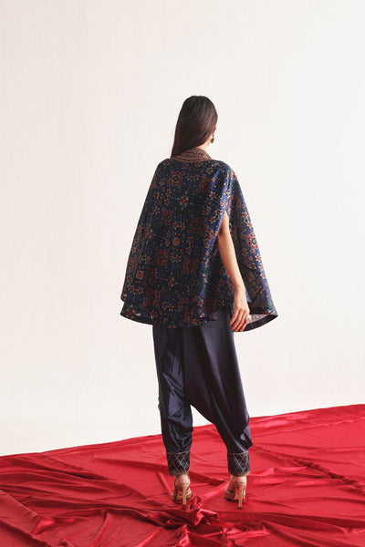 Twenty Nine Patola Marodiwork Cape With Harem Dhoti Pants indian designer wear online shopping melange singapore