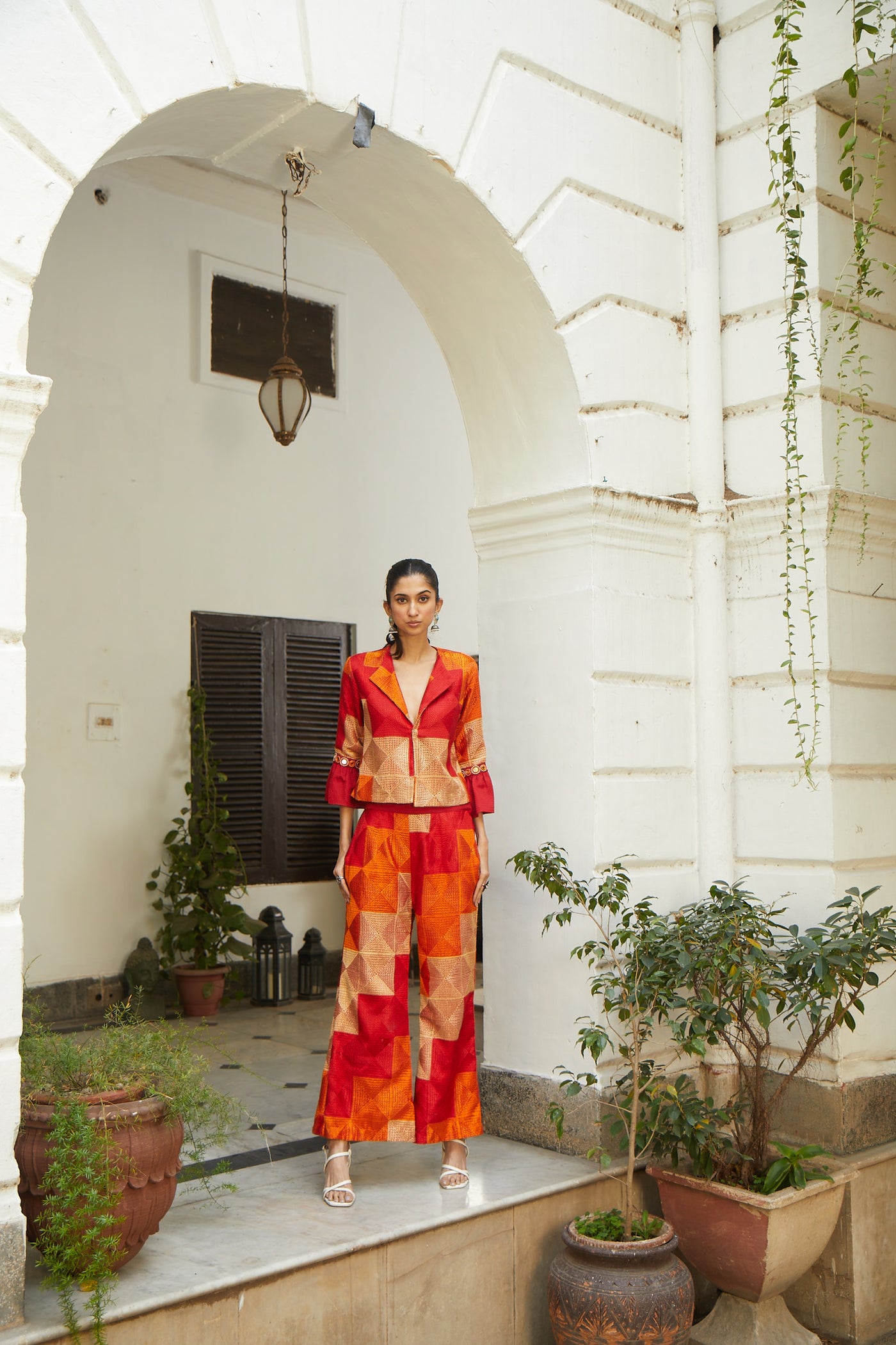 Twenty Nine Phulkari Jacket indian designer wear online shopping melange singapore