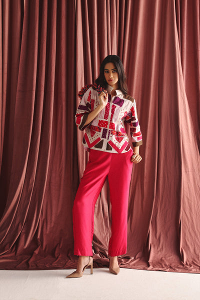 Twenty Nine Recycled Crop Jacket indian designer wear online shopping melange singapore