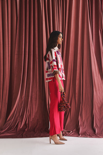 Twenty Nine Recycled Crop Jacket indian designer wear online shopping melange singapore