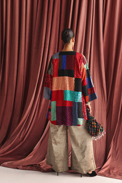 Twenty Nine Recycled Long Jacket indian designer wear online shopping melange singapore