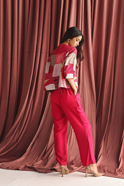 Twenty Nine Recycled Short Jacket indian designer wear online shopping melange singapore
