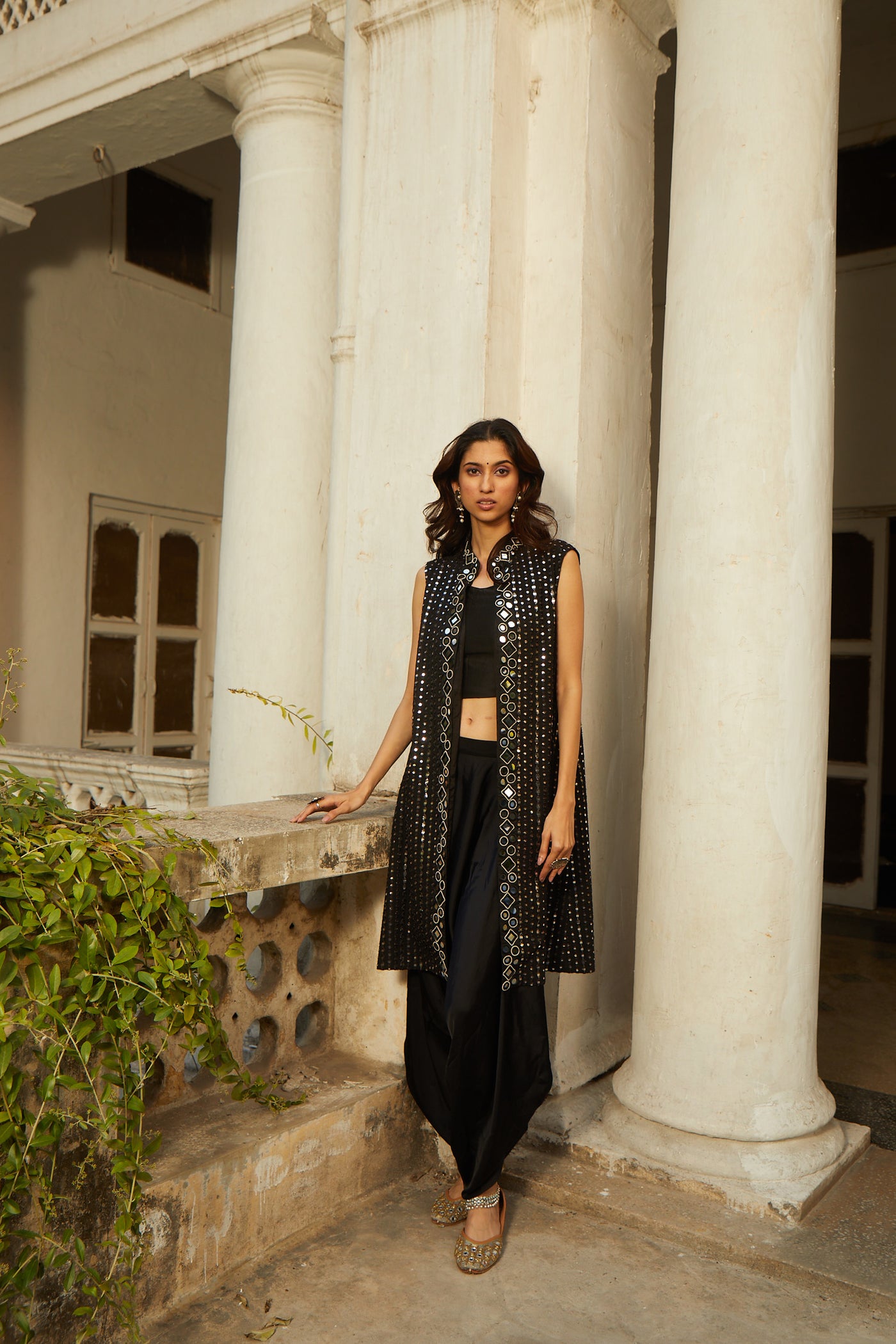 Twenty Nine Silk Chanderi Inner indian designer wear online shopping melange singapore