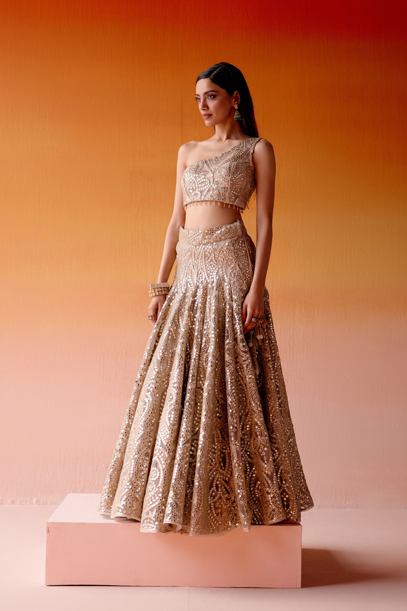 Twenty Nine Slim Fit Lehenga indian designer wear online shopping melange singapore