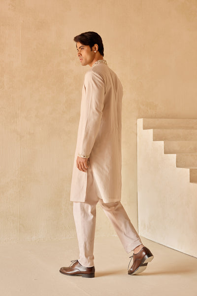 Twenty Nine Zari Mirrorwork Kurta With Straight Pants indian designer wear online shopping melange singapore
