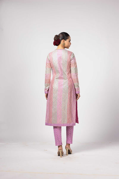 V Vani Vats Aqua Kurta Set indian designer wear online shopping melange singapore 