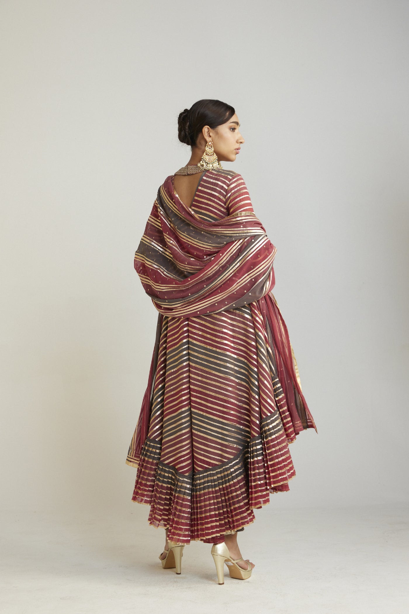 Asymmetrical Kurta Dhoti Set Indian designer wear online shopping melange singapore 