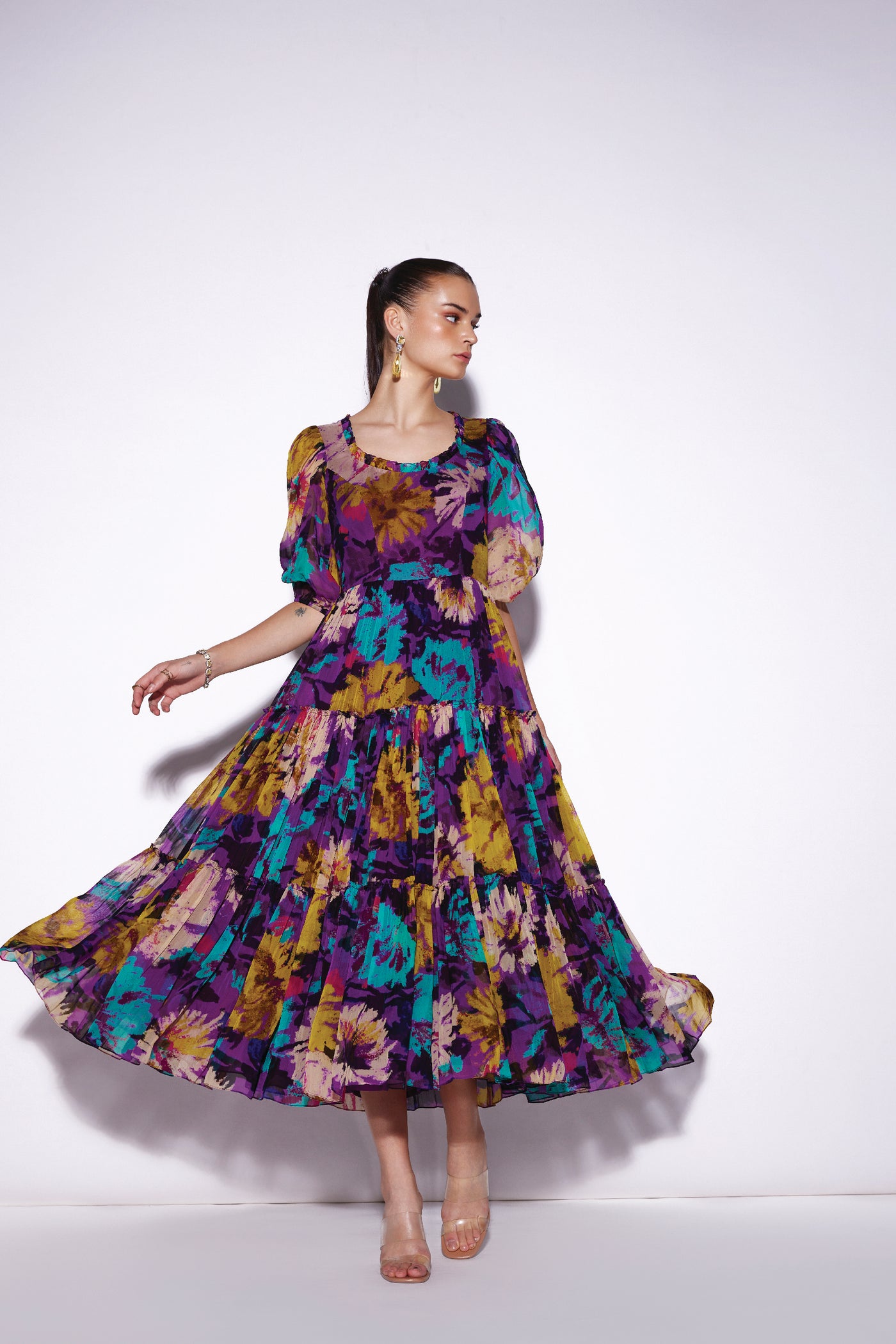 Verb Aapti Midi Dress indian designer wear online shopping melange singapore