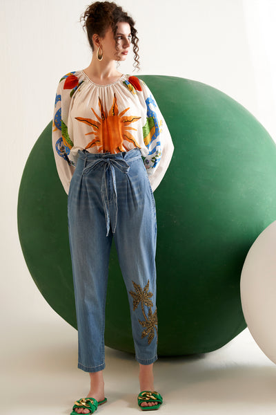Verb Aarvi Pants indian designer wear online shopping melange singapore