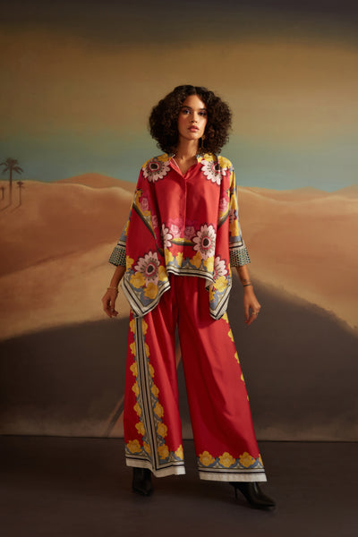 Verb Alina Cape Blouse indian designer wear online shopping melange singapore