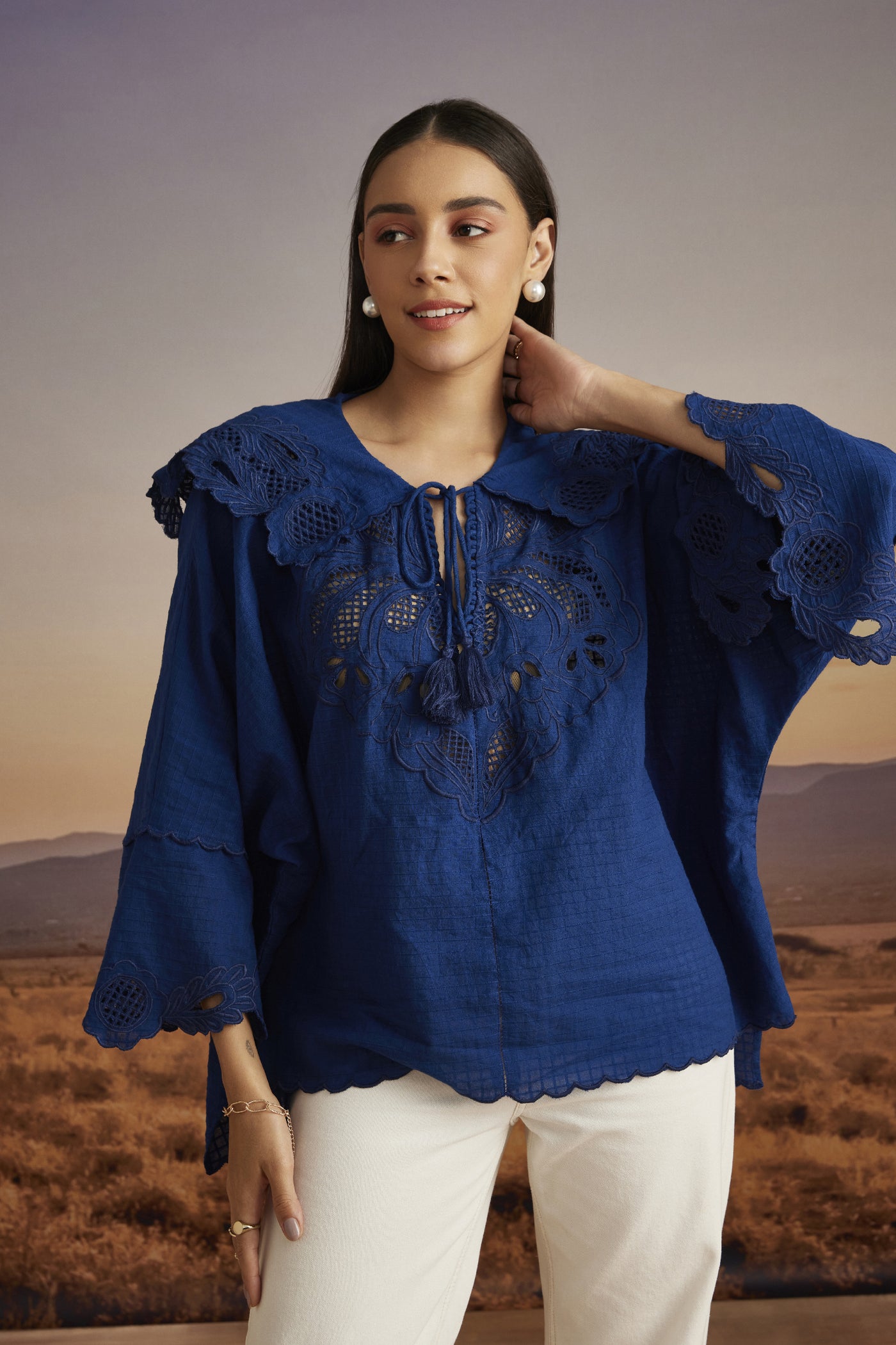 Verb Amary Blouse indian designer wear online shopping melange singapore