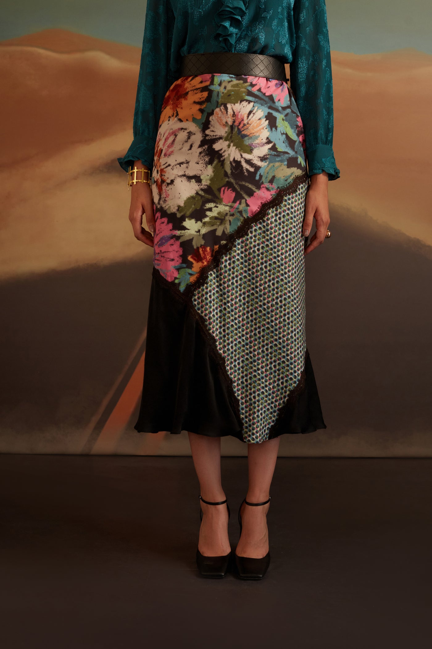Verb Cora Skirt indian designer wear online shopping melange singapore