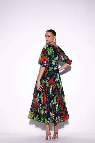 Verb Dayita Midi Dress indian designer wear online shopping melange singapore