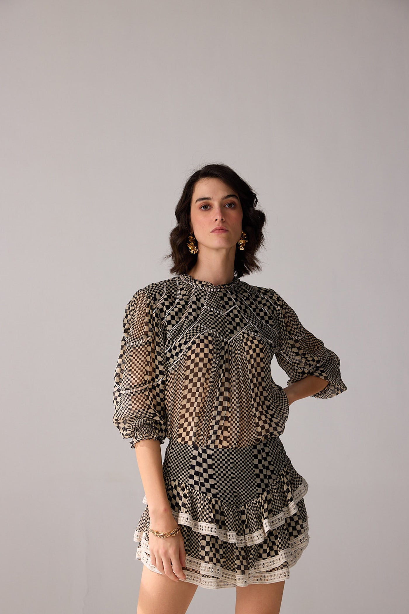 Verb Keira Blouse indian designer wear online shopping melange singapore
