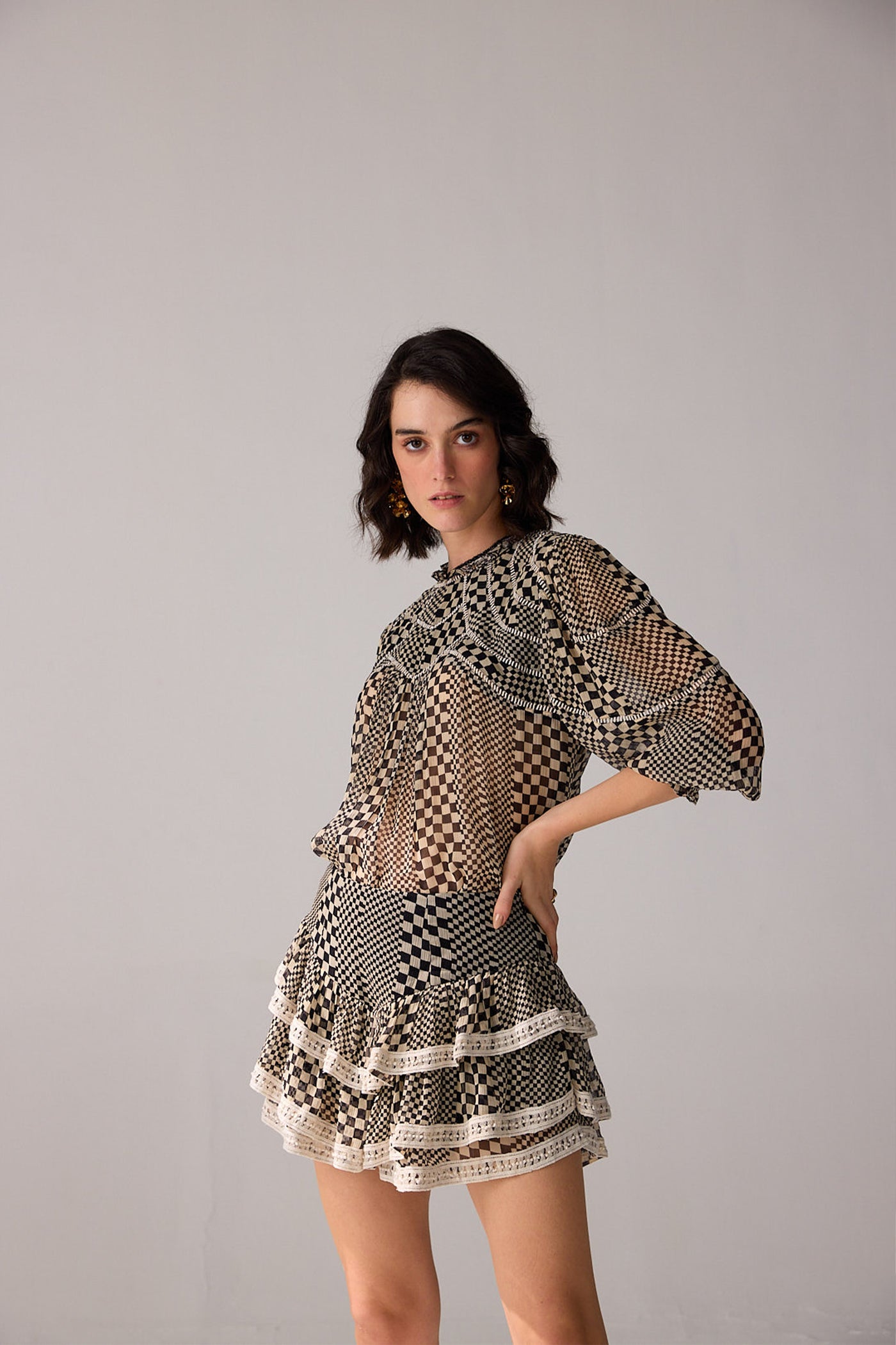 Verb Keira Skorts indian designer wear online shopping melange singapore
