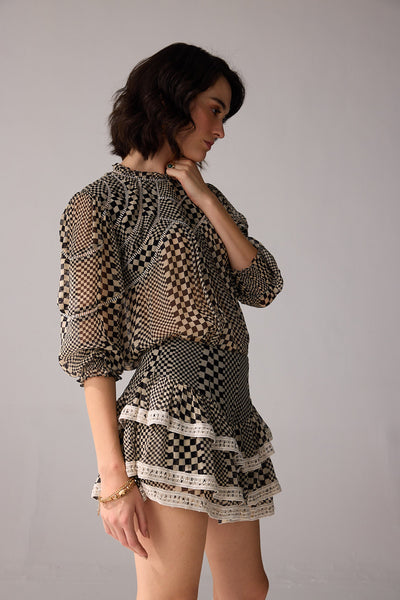 Verb Keira Skorts indian designer wear online shopping melange singapore

