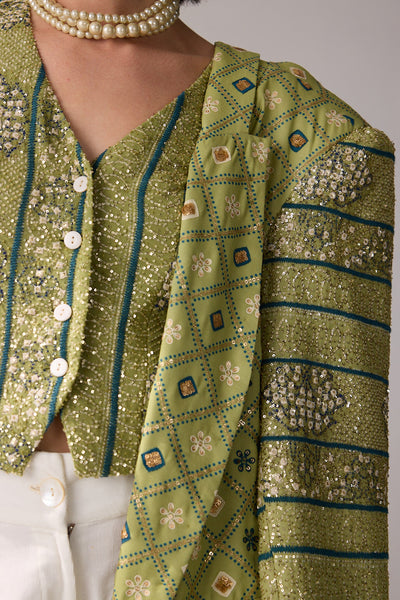 Verb Liya Jacket indian designer wear online shopping melange singapore