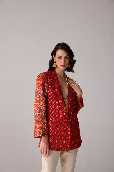 Verb Pravya Jacket indian designer wear online shopping melange singapore