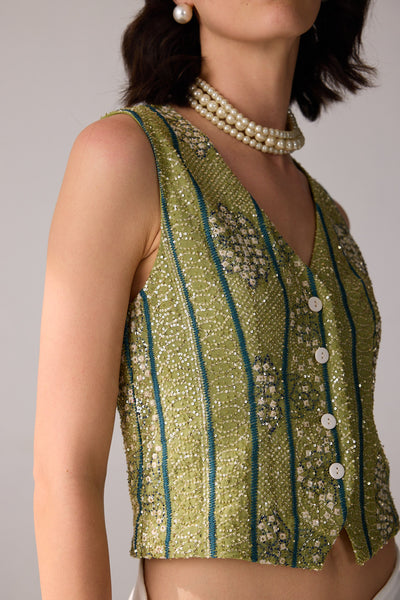 Verb Shivaya Vest indian designer wear online shopping melange singapore