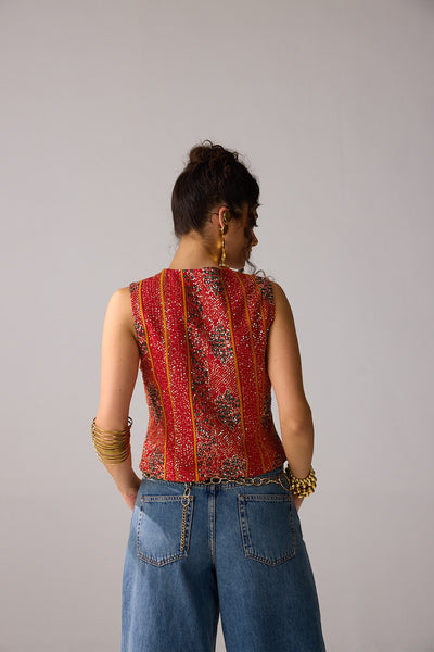 Verb Uma Vest indian designer wear online shopping melange singapore