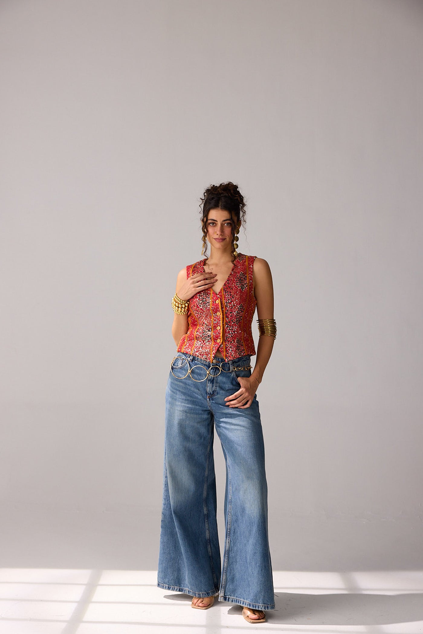 Verb Uma Vest indian designer wear online shopping melange singapore