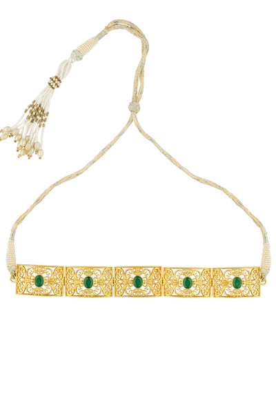 Zariin Ancient Aura Choker Necklace indian designer wear online shopping melange singapore