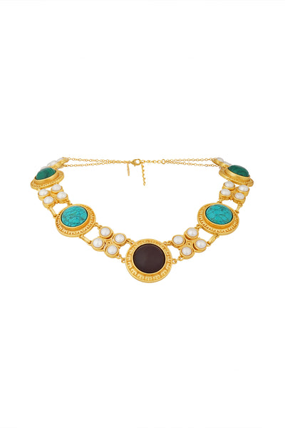 Zariin Colours of the Coast Necklace indian designer wear online shopping melange singapore 