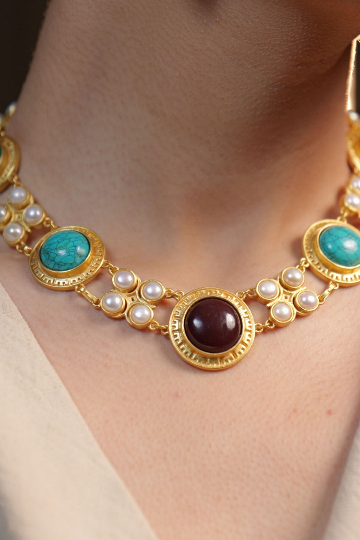 Zariin Colours of the Coast Necklace indian designer wear online shopping melange singapore 