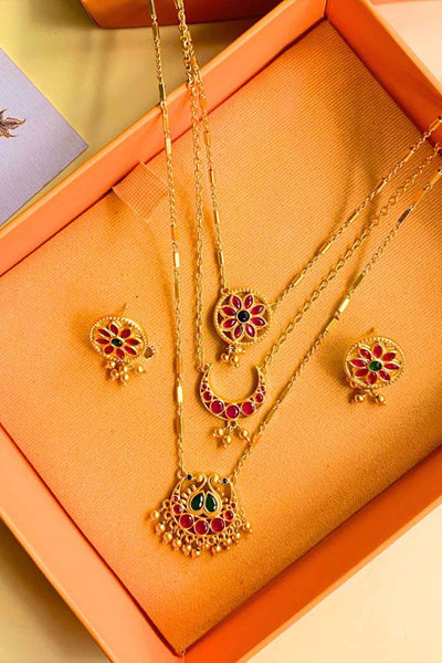 Zariin Festive Flowers Gift Set indian designer wear online shopping melange singapore 
