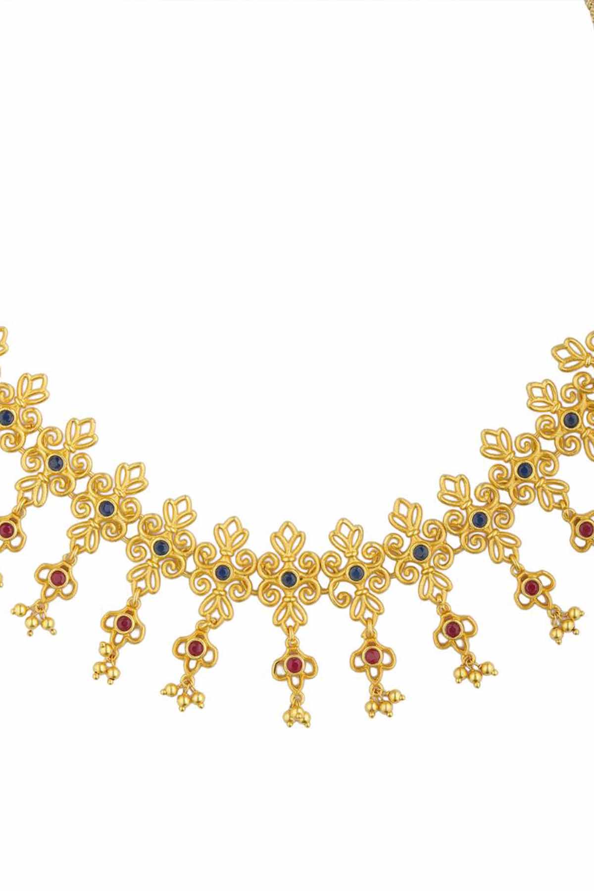 Zariin Glorious Glory Choker Necklaceindian designer wear online shopping melange singapore 
