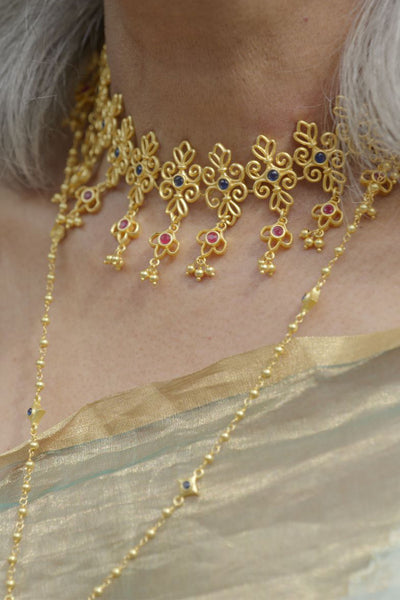 Zariin Glorious Glory Choker Necklaceindian designer wear online shopping melange singapore 
