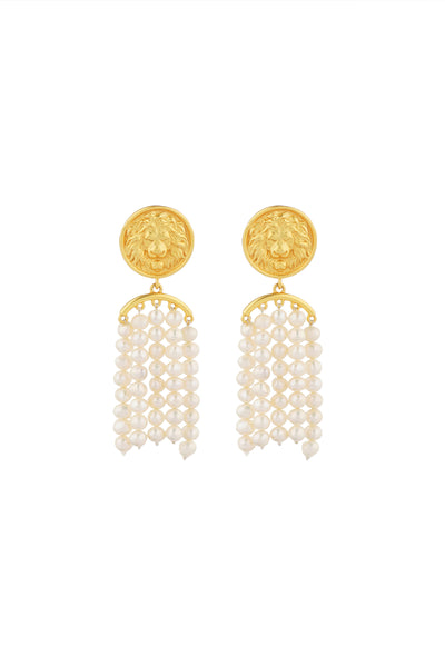Zariin Grit and Grace Pearl Earrings indian designer wear online shopping melange singapore 