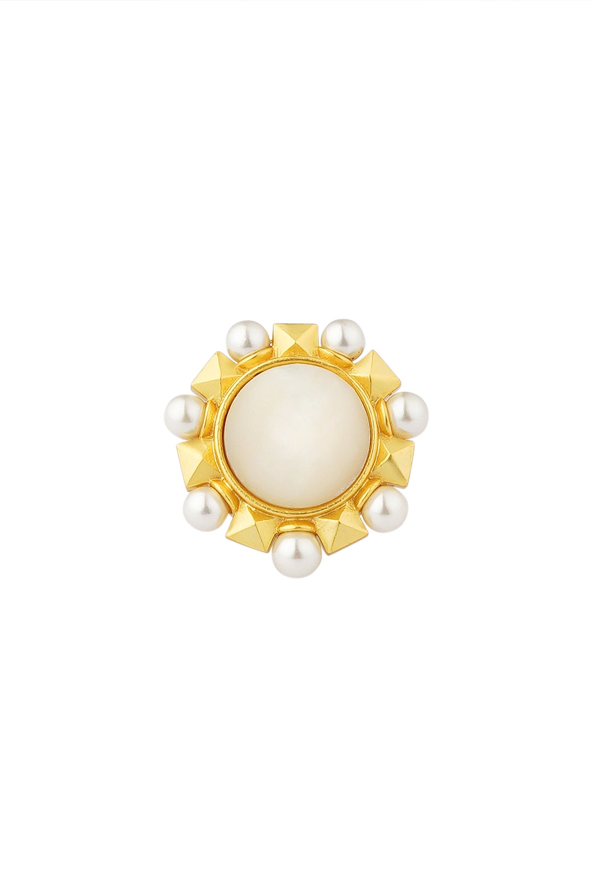 Zariin It's a Pearl World Ring indian designer wear online shopping melange singapore 
