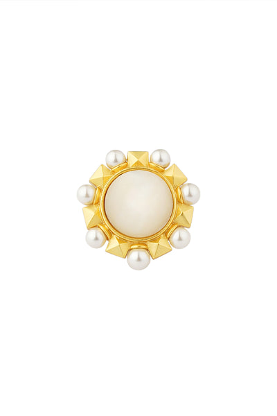 Zariin It's a Pearl World Ring indian designer wear online shopping melange singapore 
