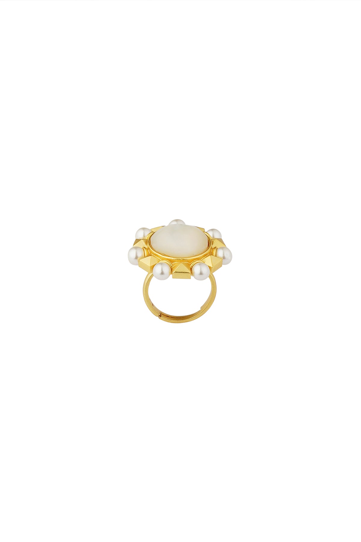 Zariin It's a Pearl World Ring indian designer wear online shopping melange singapore 
