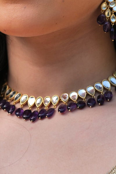 Zariin Jashn Choker Necklace indian designer wear online shopping melange singapore