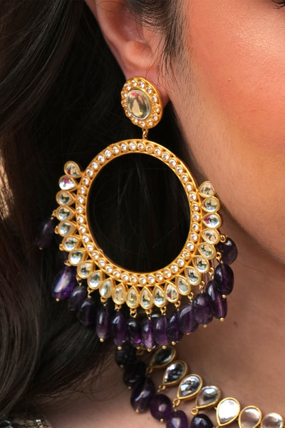 Zariin Mehfil Earrings indian designer wear online shopping melange singapore
