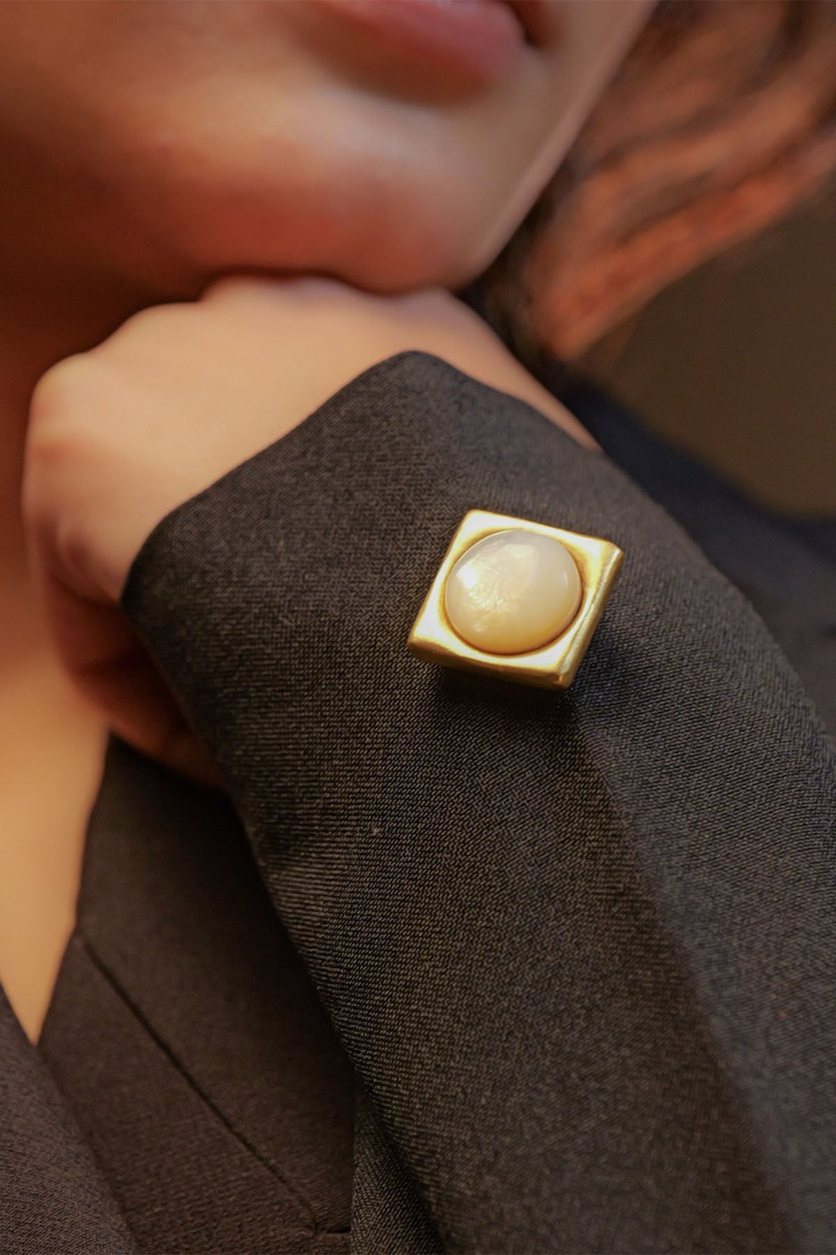 Zariin Live it Up Brooch indian designer wear online shopping melange singapore 