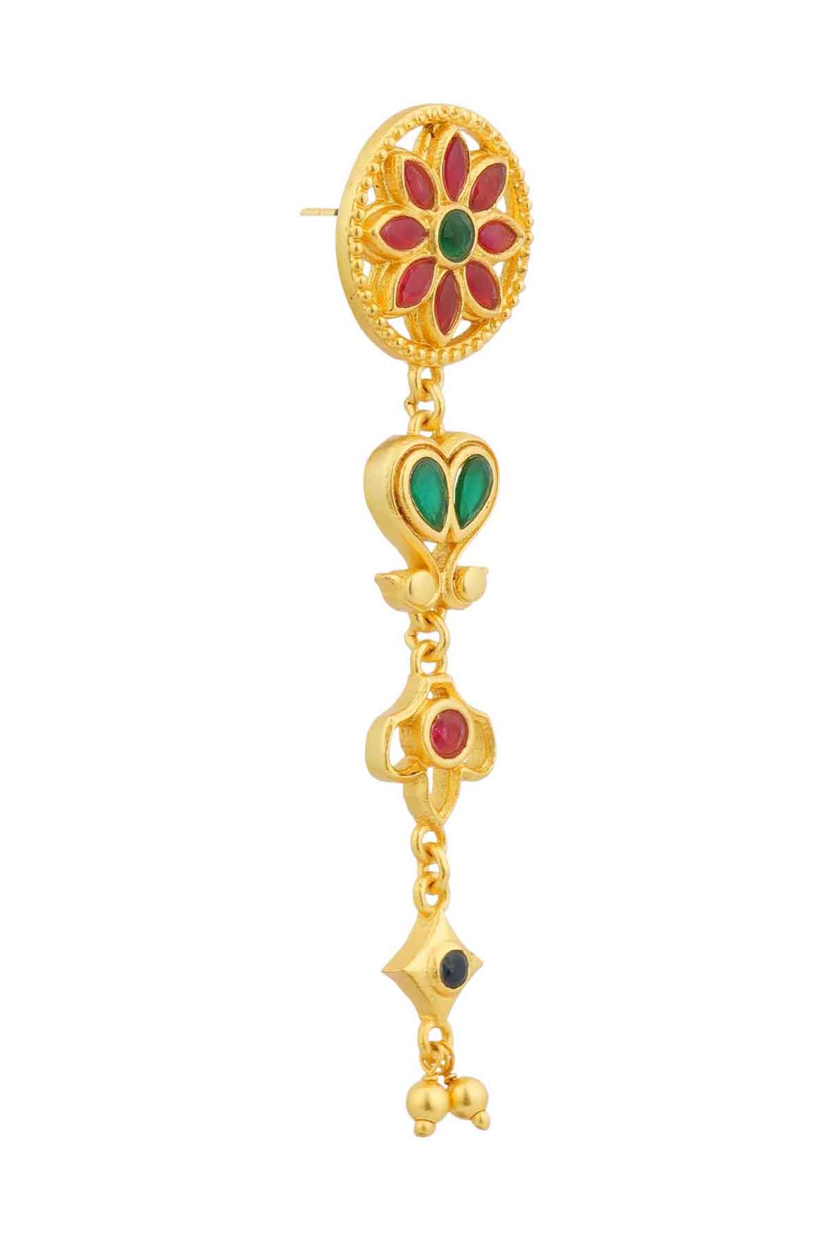 Zariin Melody of Flowers Earrings indian designer wear online shopping melange singapore 