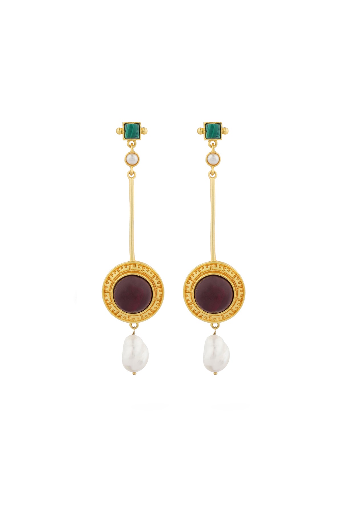 Zariin Mismatched in Heaven Earrings indian designer wear online shopping melange singapore 
