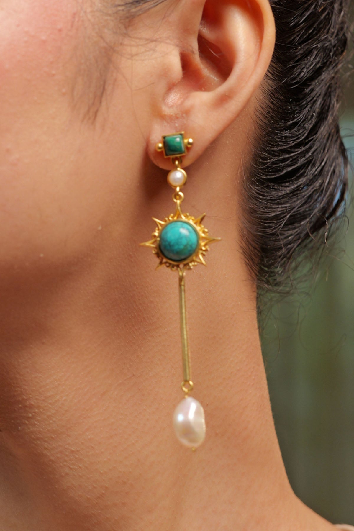 Zariin Mismatched in Heaven Earrings indian designer wear online shopping melange singapore 
