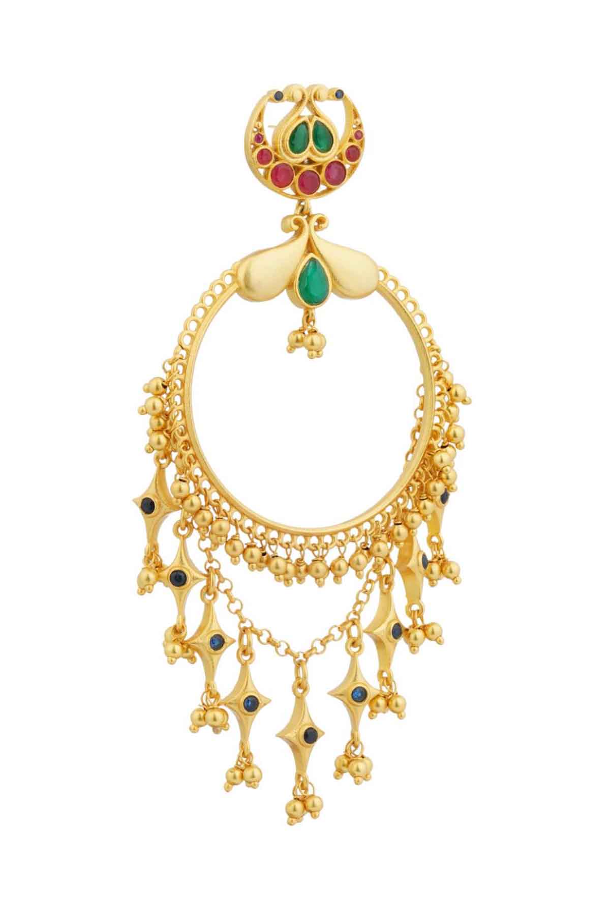 Zariin Poetic Dance Hoop Earrings indian designer wear online shopping melange singapore 
