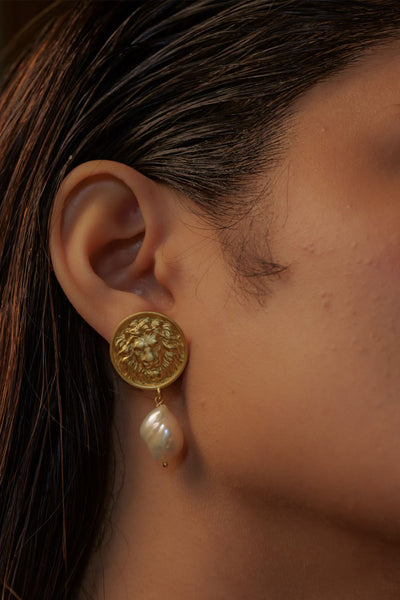 Zariin Roaring to Go Earrings indian designer wear online shopping melange singapore 
