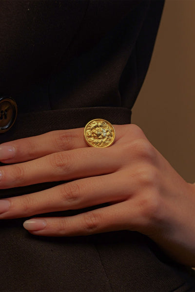 Zariin Roaring to Go Ring indian designer wear online shopping melange singapore 
