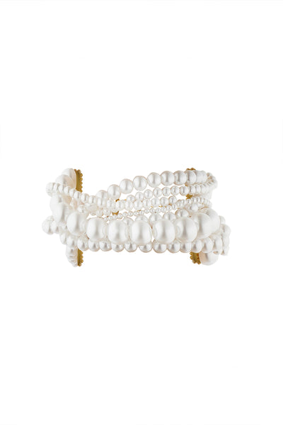Zariin Ropes of Pearl Bracelet indian designer wear online shopping melange singapore 