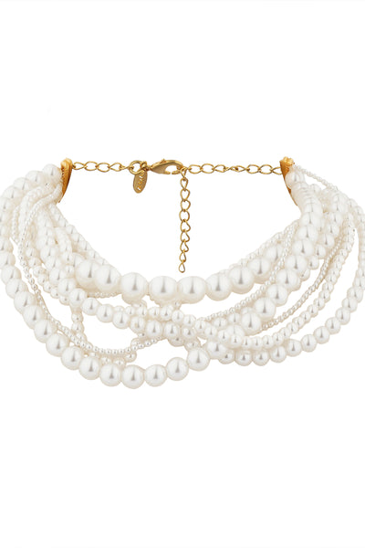 Zariin Ropes of Pearl Necklace indian designer wear online shopping melange singapore 